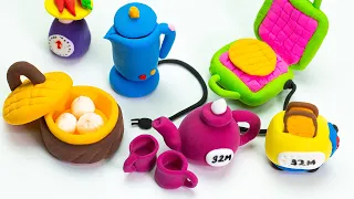 Amazing technique make kitchen set with polymer clay | Miniature clay kitchen set | by 32M | Part 4