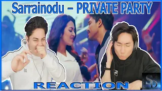 PRIVATE PARTY Reaction! | "Sarrainodu"  | Allu Arjun | Rakul Preet | Telugu  | *Disco Time*