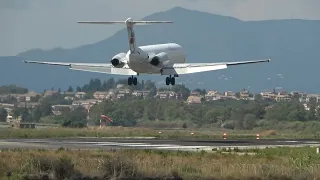 European Air Charter McDonnell Douglas MD 82 at Corfu.