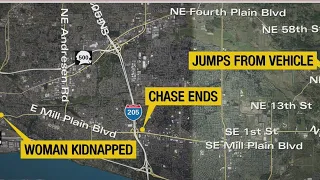 Woman jumps from car to escape kidnapping attempt, suspect arrested after chase