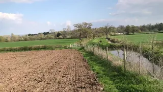 BLACK MASSEY FERGUSON AND 5 METRE MASCHIO POWER HARROW