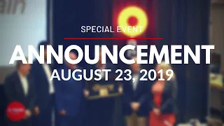 O-Train Line 1 : Announcement on the opening of the Confederation Line - August 23, 2019