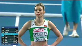 Nastassia Mironchyk Ivanova ! Long Jump Women EIC Torun 2021 Athletics #shorts  2023