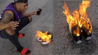 OMG WORST PUNISHMENT EVER!!!! JASMINE BURNED $1000 PAIR OF JORDANS :( !!!