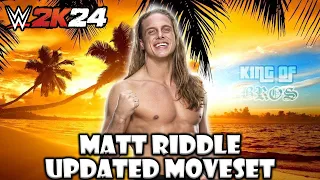 WWE 2K24 Matt Riddle Updated Moveset + Superstar Settings