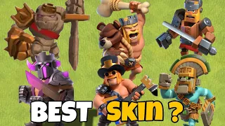 2023 Every Barbarian King Gold pass Skin | Clash of clans @clashlegend28