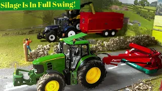 NEW MOWER + TRAILER Just In Time For Silage 2024 - The Big 1/32 Model Farm Diorama Day 92!