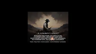 A Cowboy's Night 1   #shortvideo  #poetry  #music #cowboys  #country #western