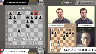 Carlsen vs Caruana (Game 7 Live Highlights): World Chess Championship