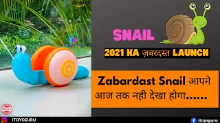 Pull along snail toy for 1 year old | Indoor musical toys for kids | play master #toys #playmaster