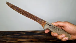 Rusted knife restoration - restoration videos