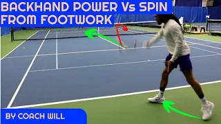 Footwork for Backhand POWER