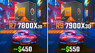 RYZEN 7 7800X3D vs RYZEN 9 7900X3D | Test in 6 Games