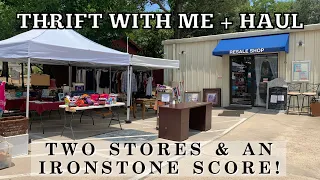 Finally Found Ironstone!! | THRIFT WITH ME! TWO STORES + THRIFT HAUL! |  Vintage Home Decor | VIVAIA