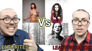 Anthony Fantano's (TheNeedleDrop) FAVORITE vs LEAST FAVORITE Albums From Each Popular Pop Artists