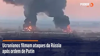 Ucranianos filmam ataques da Rússia após ordem de Putin