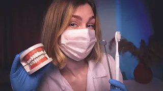 🦷АСМР стоматолог┃деликатный осмотр полости рта┃ASMR dentist