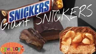 The Best Snickers bar! XXL Snickers bar | How to make a giant chocolate bar | Recipe | #backtory