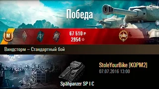 Spähpanzer SP I C | Маленький тащун. Виндсторм – Стандартный бой (WoT 0.9.15)