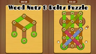 Wood Nuts & Bolts Puzzle | Level 8 | Main Games