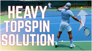 How to Deal With High Heavy Topspin | 4.5 NTRP Lesson