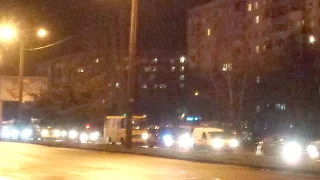 Traffic jam in Odessa. Пожар? Поджог!