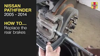 How to Replace the Rear Brakes on the Nissan Pathfinder 2005 - 2014