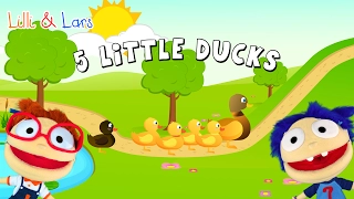 Five little ducks song with lyrics - nursery rhymes animal songs for children with lyrics