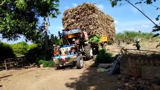 swaraj 744xm sugar cane load desa ka takat desa ka bharvasa