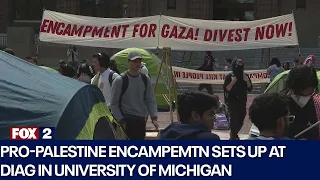 Pro-Palestine encampment calls on UM to divest from Israel