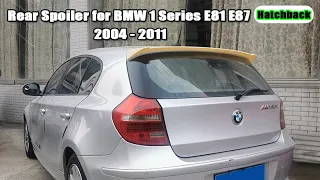 China Factory| Workblank Rear Spoiler For BMW 1 Series E87 E87 Hatchback 2004-2011 Review
