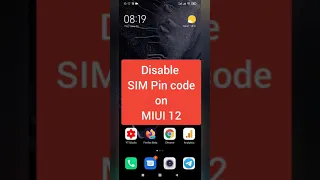 Disable SIM card PIN or change SIM PIN Code on Android MIUI 12