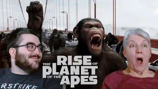 My Mom Watches RISE OF THE PLANET OF THE APES (2011) | Movie Reaction | First Time Watching