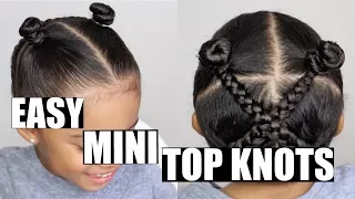 Toddler Hair: Easy Mini Top Knots