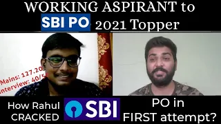 Working Aspirant who cracked SBI PO in 6 months | SBI PO Topper Rahul | Ravi Sharma IBPS PO