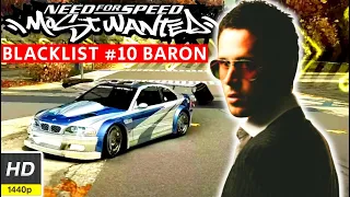 Need for Speed Most Wanted Blacklist 10 BARON Gameplay Walkthrough  No Commentary 1080p HD #NFSMW