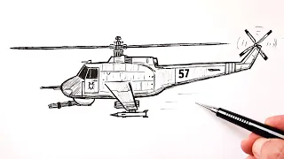 How to draw a Helicopter Army | Drawing Tutorial