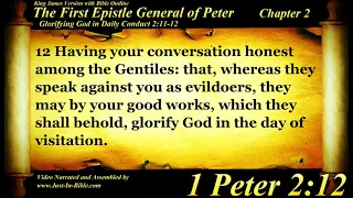1 Peter Chapter 2 - Bible Book #60 - The Holy Bible KJV Read Along Audio/Video/Text