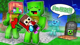 Why BABY MIKEY Became GHOST? Mikey's Family Adopted BABY JJ - Minecraft Animation / Maizen