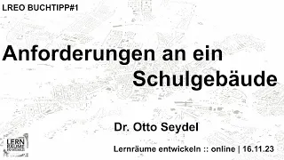 Anforderungen an ein Schulgebäude | #LREO Buchtipp ¹