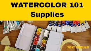 ⋆Watercolor 101 -  Part #1 Supplies⋆