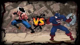Kung Lao MK vs U.S. Agent (Captain America) MUGEN BATTLE
