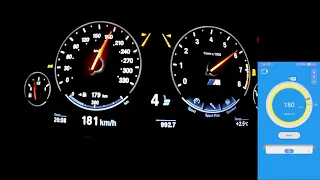 BMW M5 F10 STAGE 1 acceleration dragy 100-200