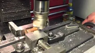 Milling copper with face end cutter