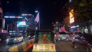 PHNOM PENH KOS PICH CITY Driving tour around street view at night | CAMBODIA PHNOM PENH CITY 2022