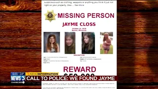 911 call reporting Jayme found released