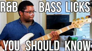 R&B Bass Licks YOU SHOUD KNOW