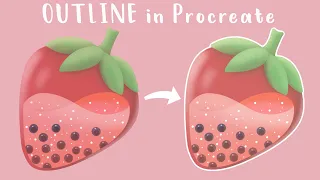 How To Outline Drawing in Procreate Tutorial | Procreate for beginners