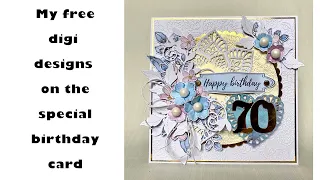 How to make luxury looking special birthday card #dropofsunshine