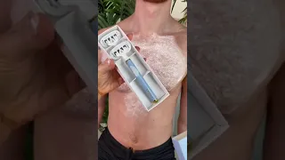 HOW I SHAVE MY BF'S HAIRY CHEST! #shorts